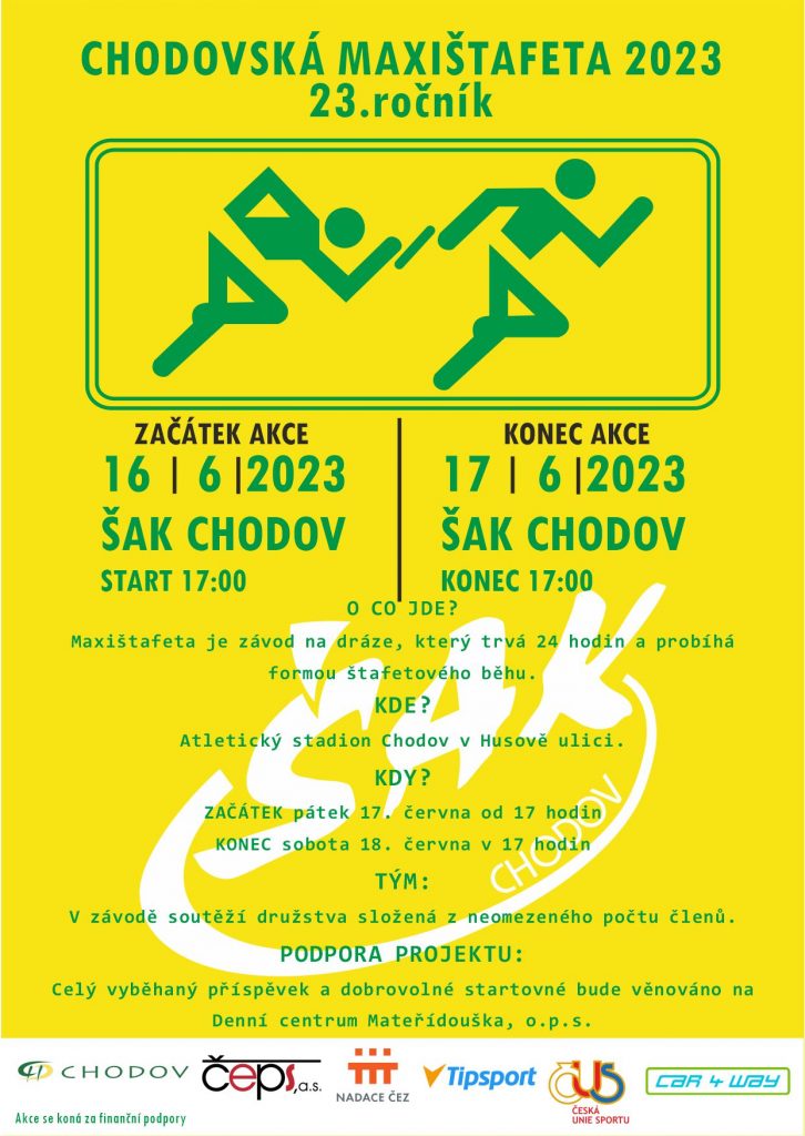 plakát Chodovská maxištafeta 2023